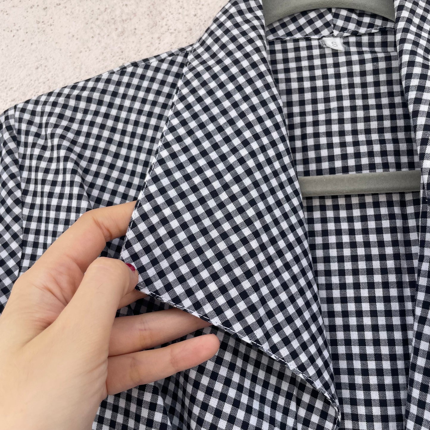 Camicia cropped vichy