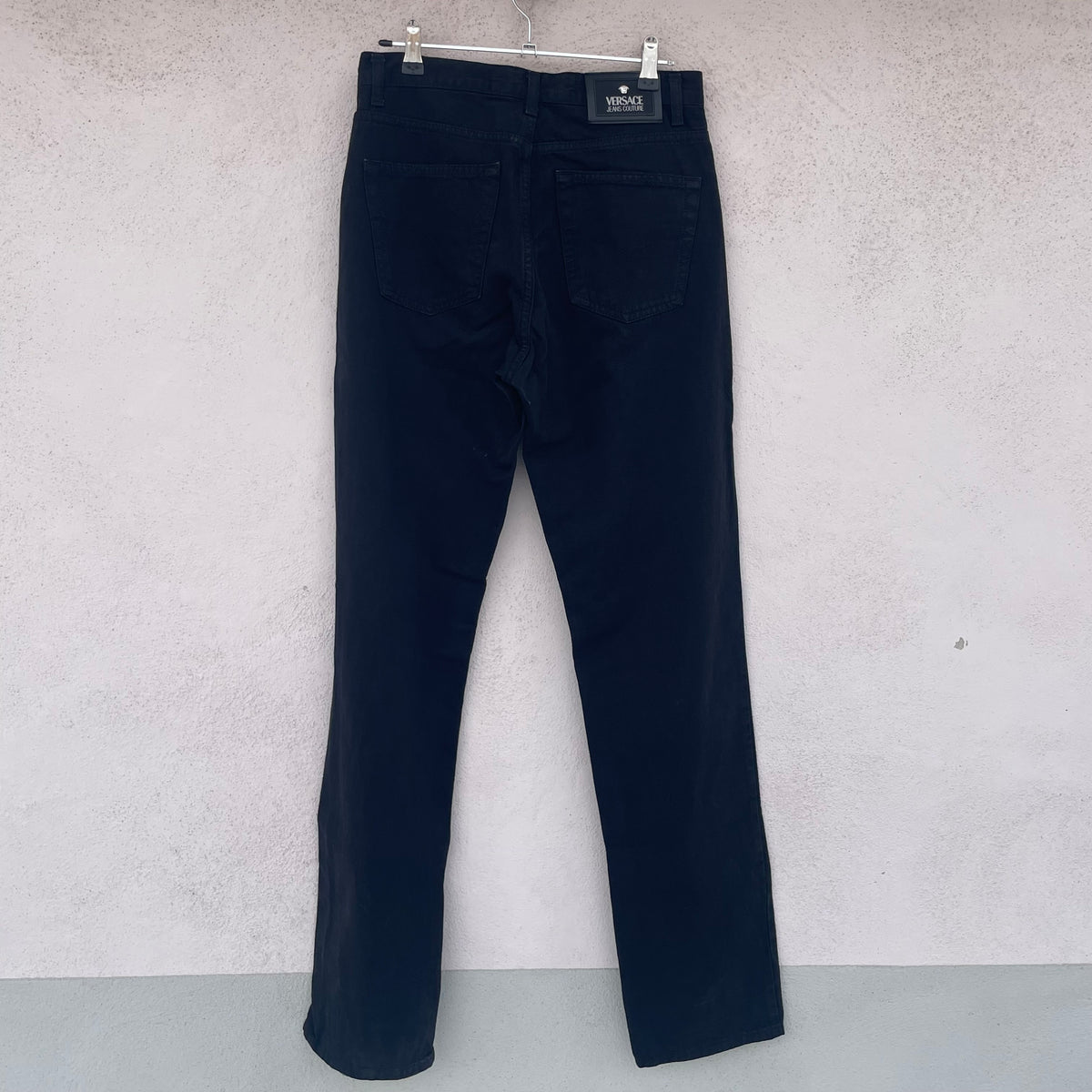 Jeans neri Versace