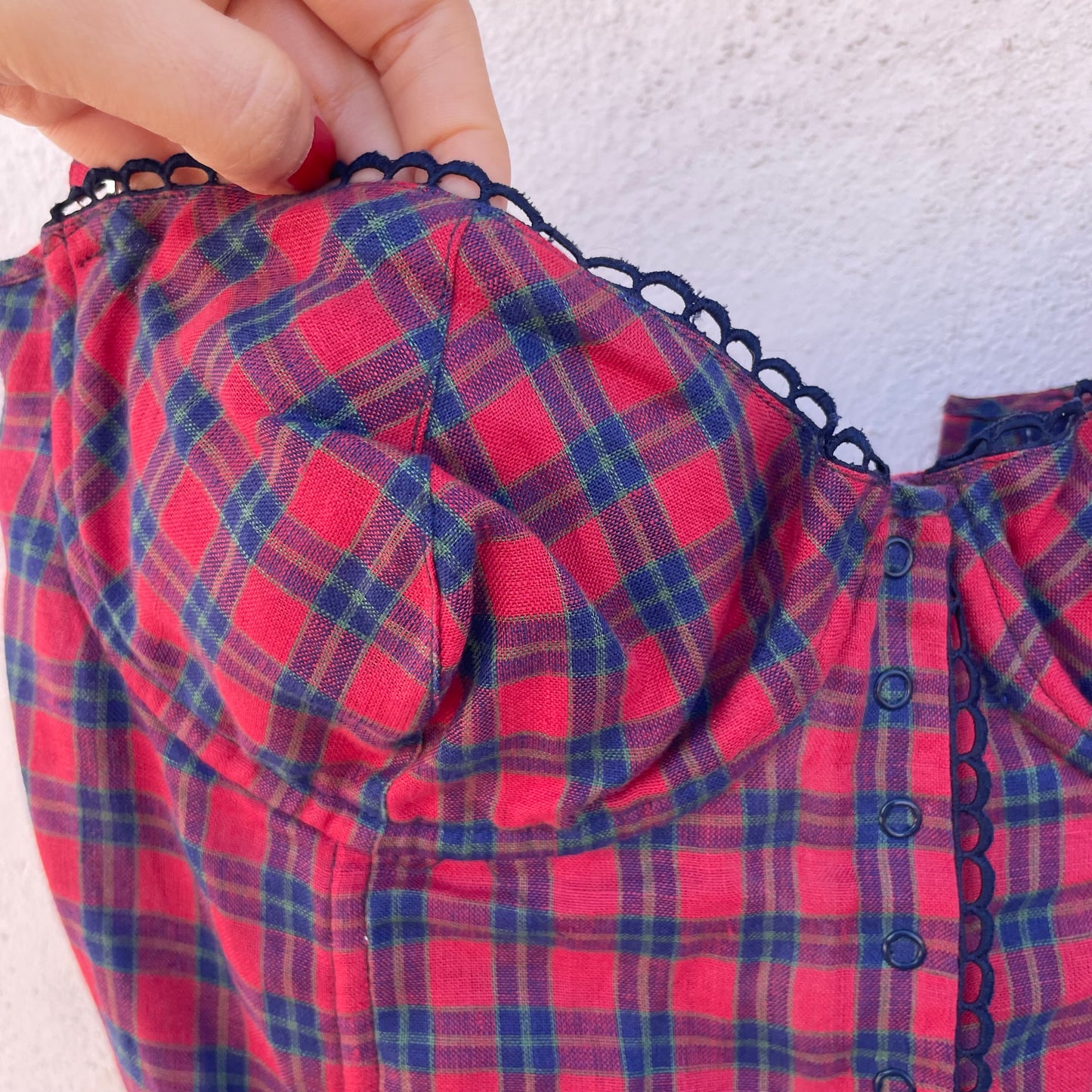 Top bustier Armani rosso