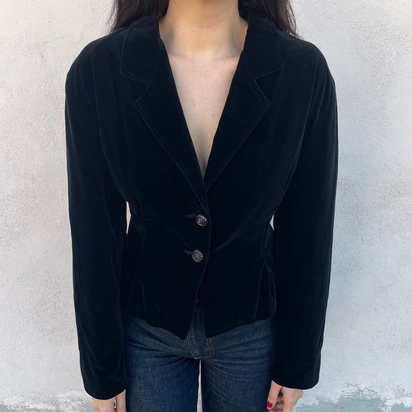 Blazer velluto avvitato