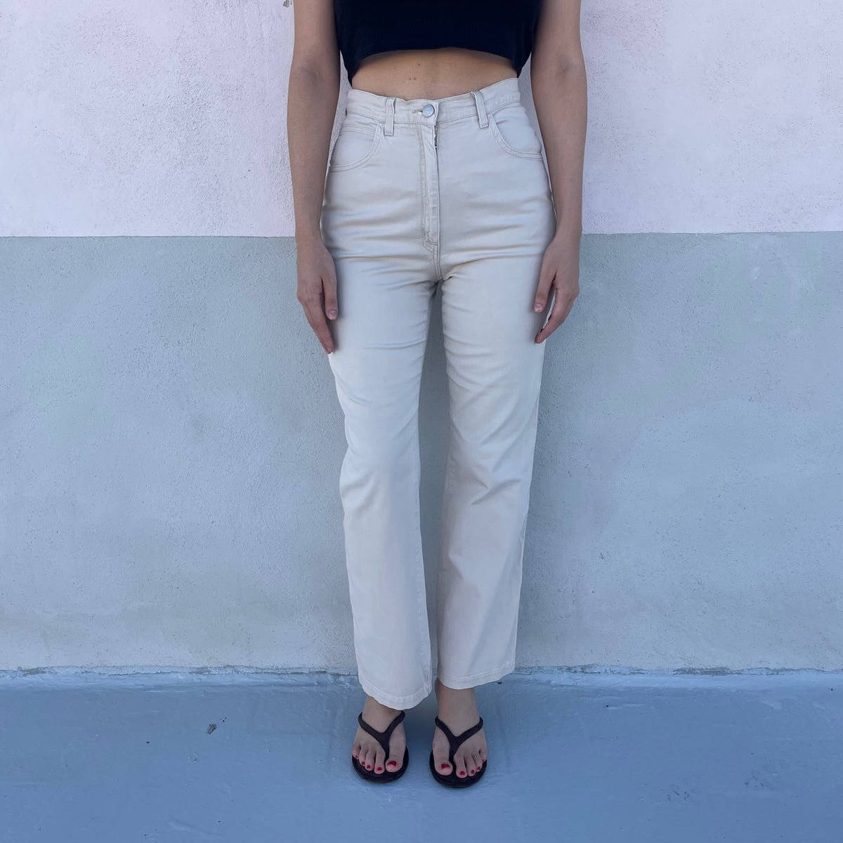 Panta ecrù Armani