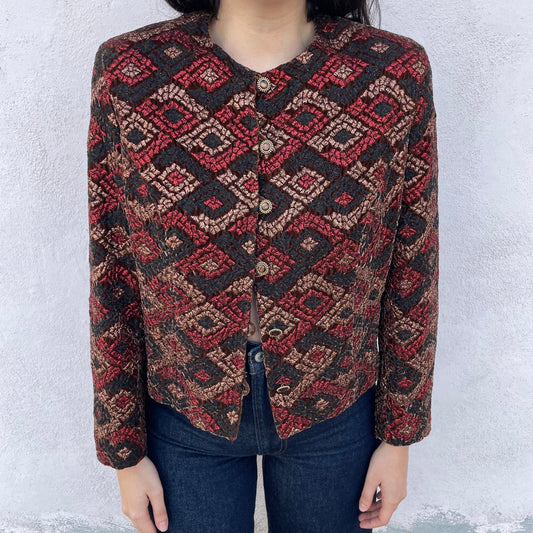 Giacchino marrone lurex
