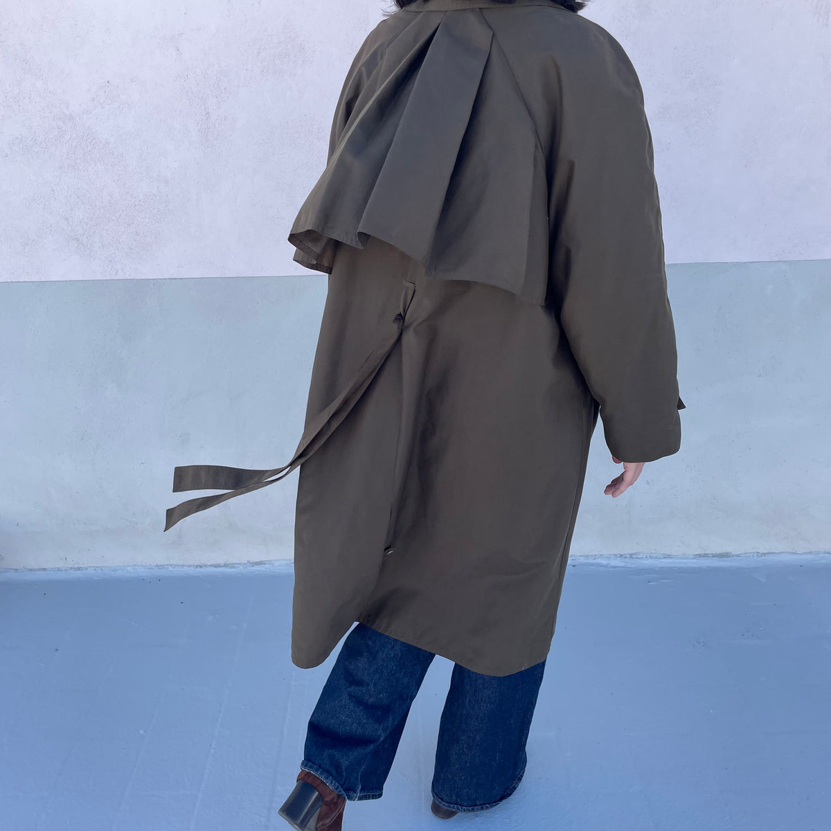 Trench verde oliva