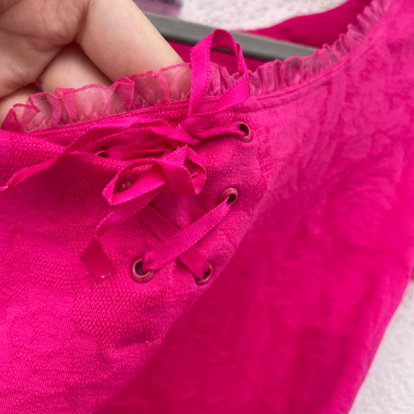 Body fucsia fiocchetto