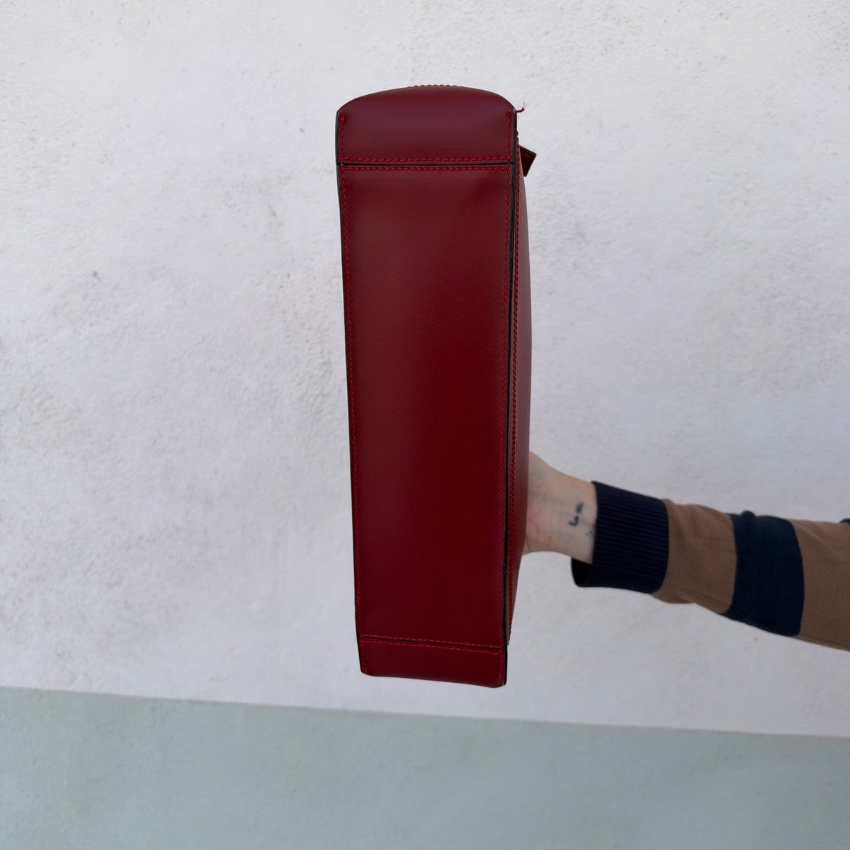 Bowling bag rosso scuro