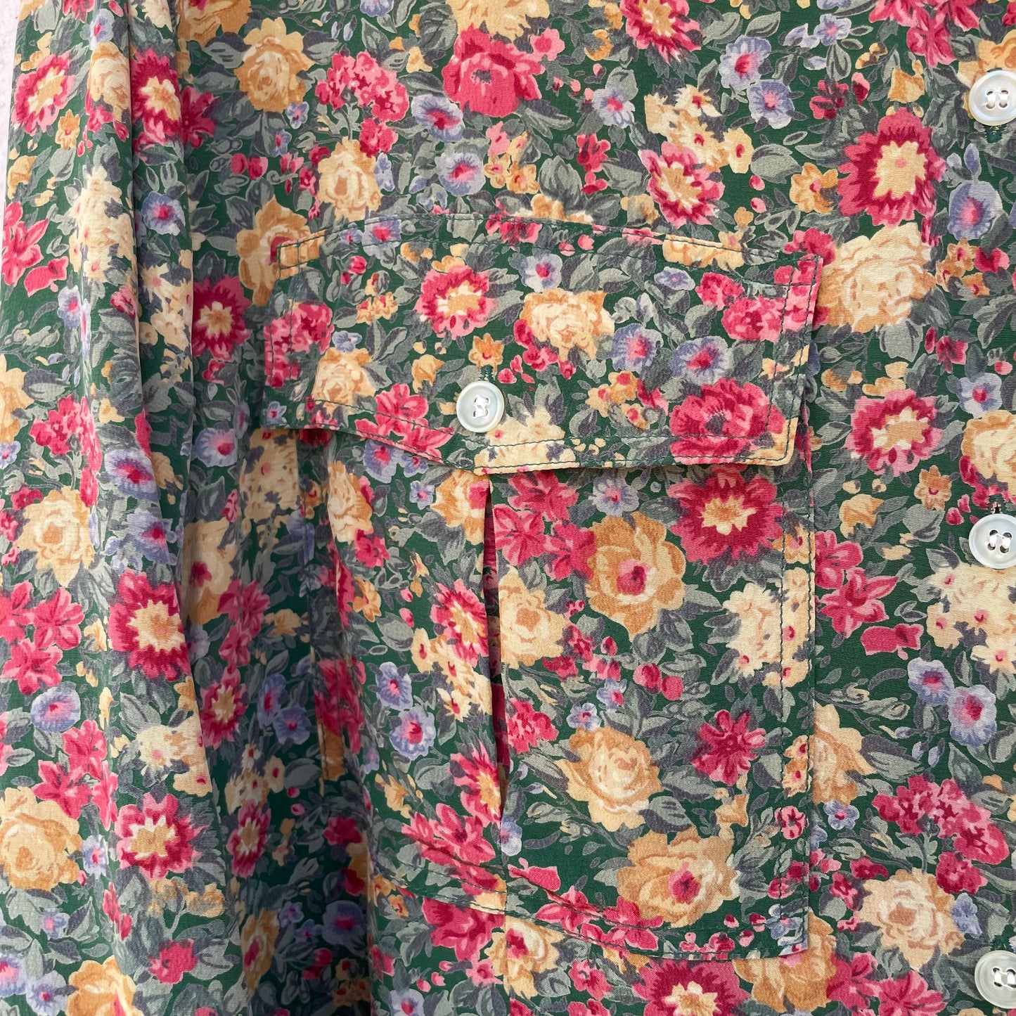 Camicia seta fiori