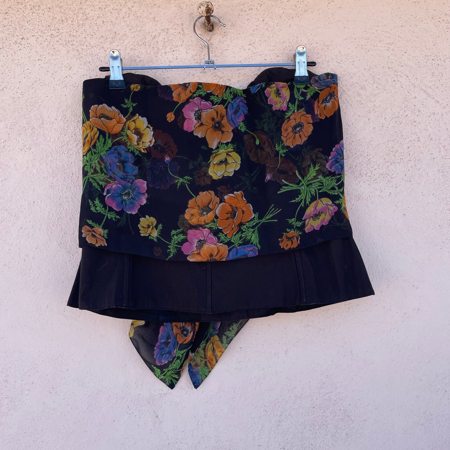 Top bustier foulard