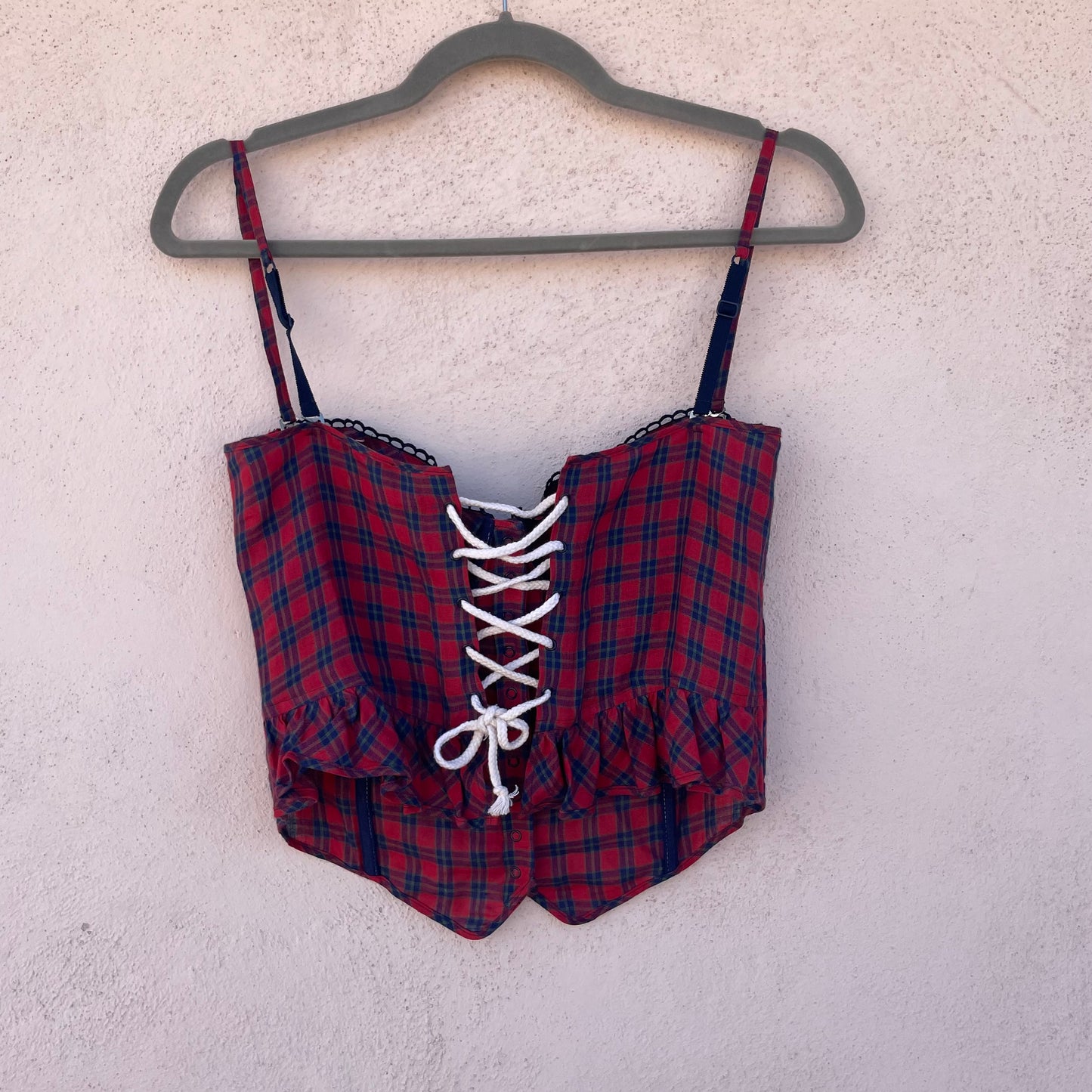 Top bustier Armani rosso