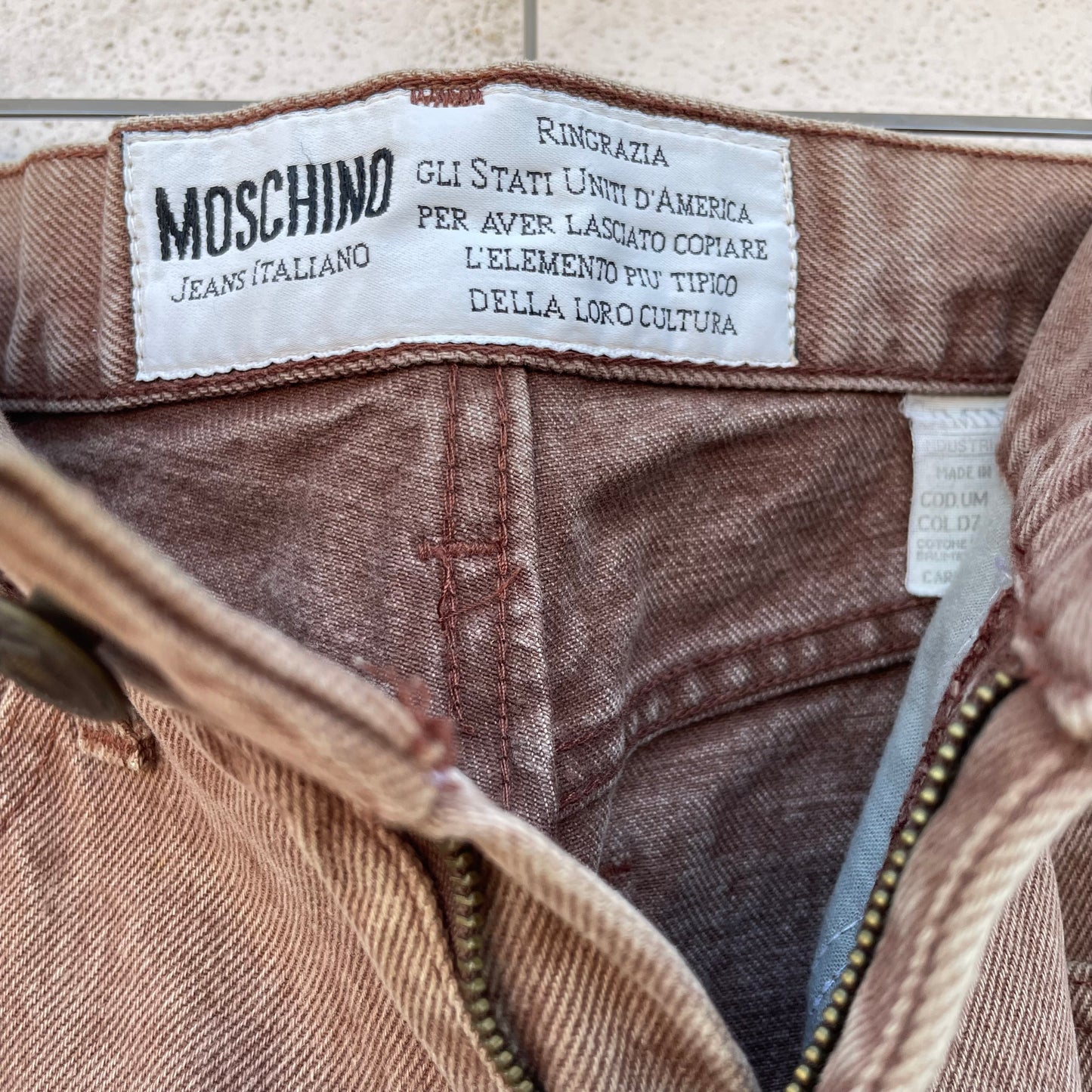 Jeans nocciola Moschino