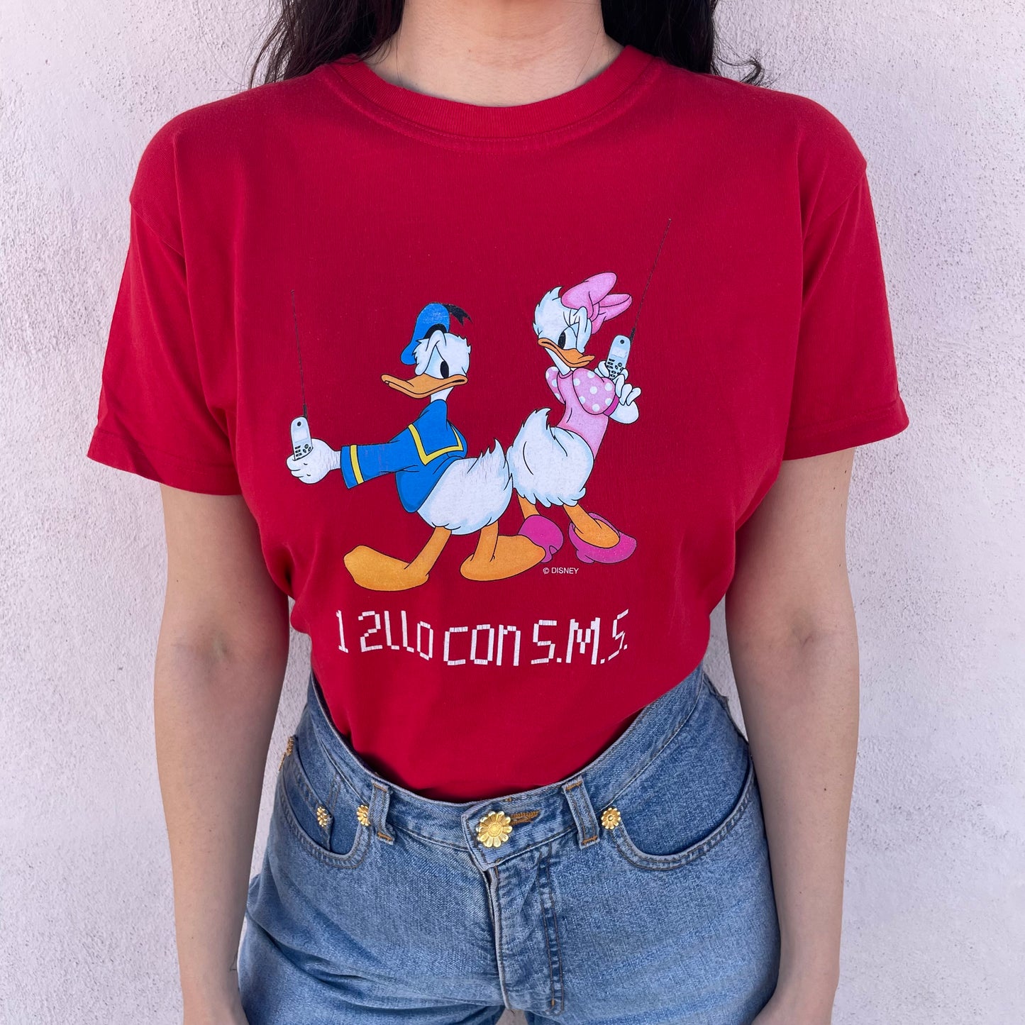 T-shirt Paperino Paperina sms