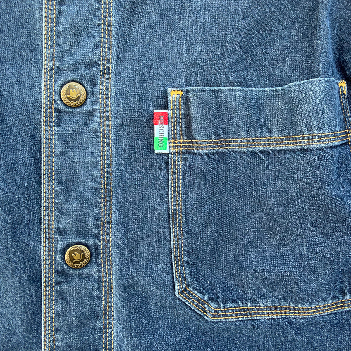 Overshirt denim Moschino