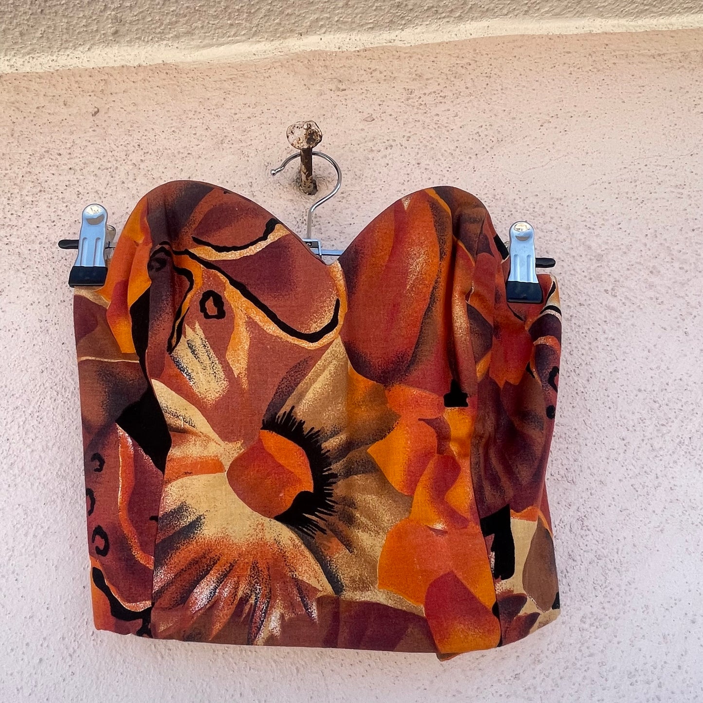 Top bustier ruggine
