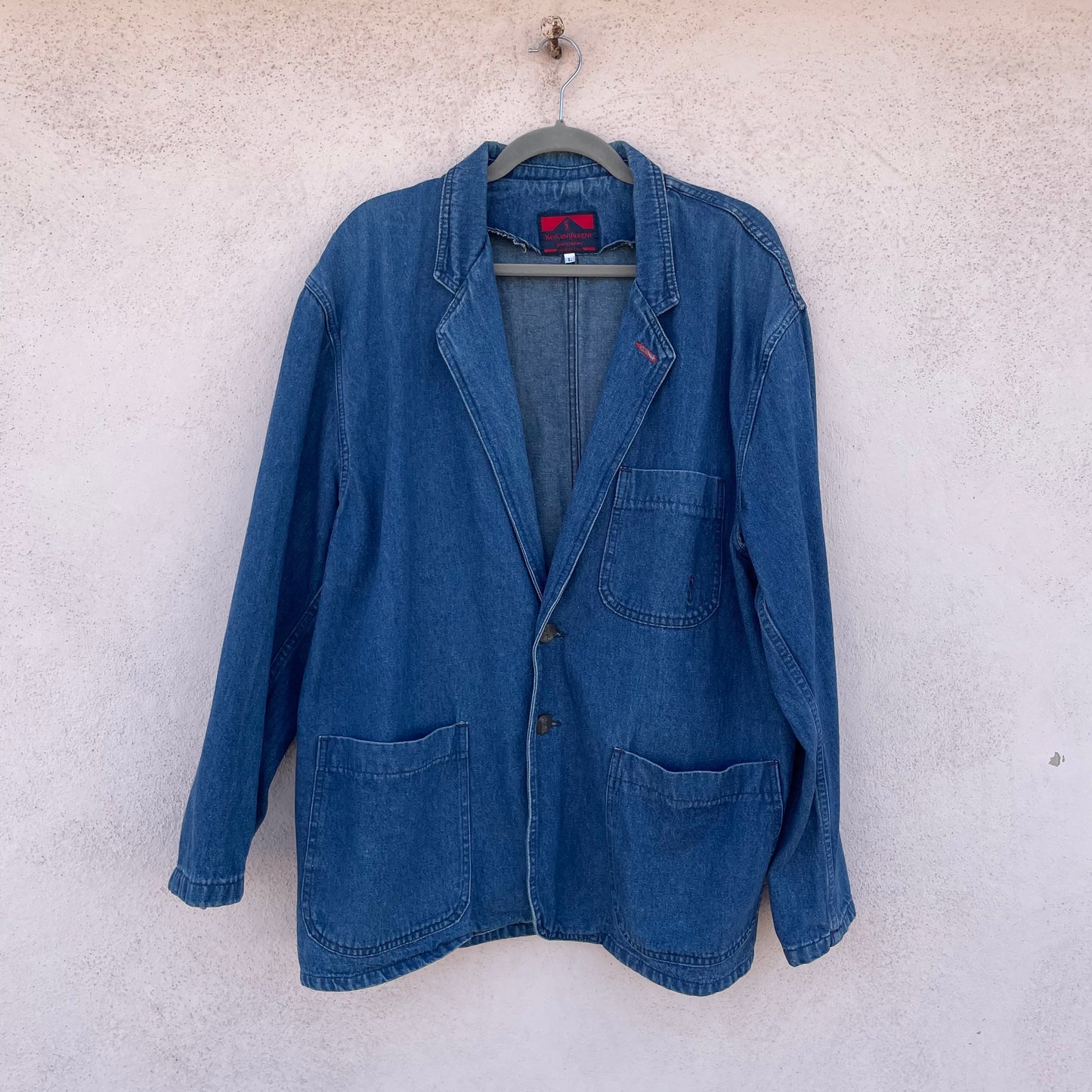 Blazer denim Yves Saint Laurent