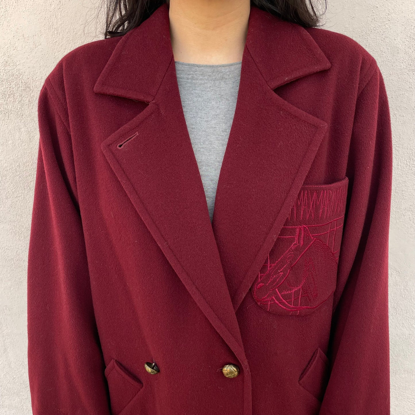 Cappotto borgogna Max Mara