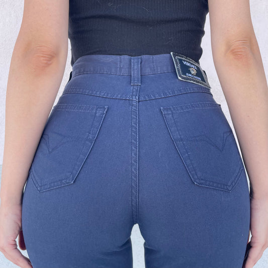 Panta blu Versace