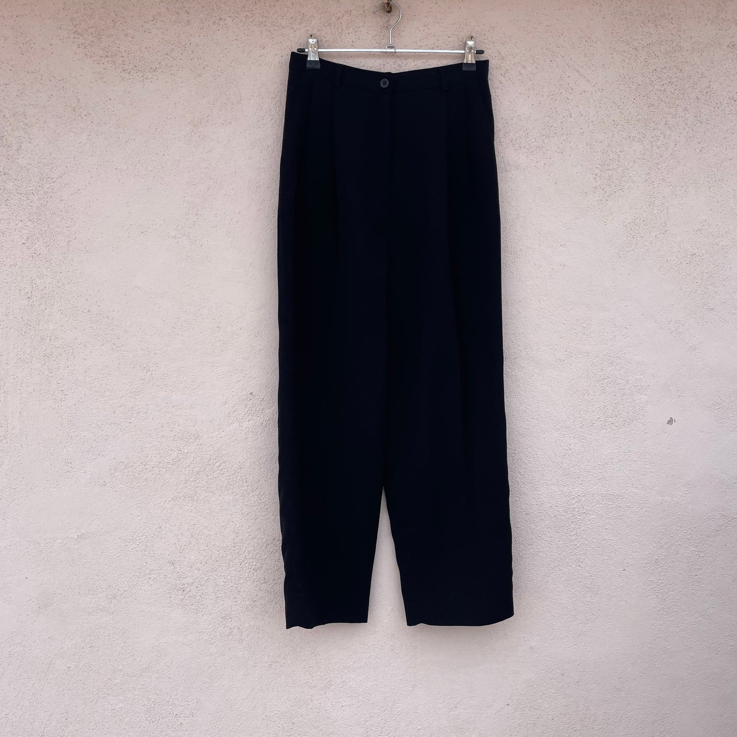 Pantaloni neri vita alta