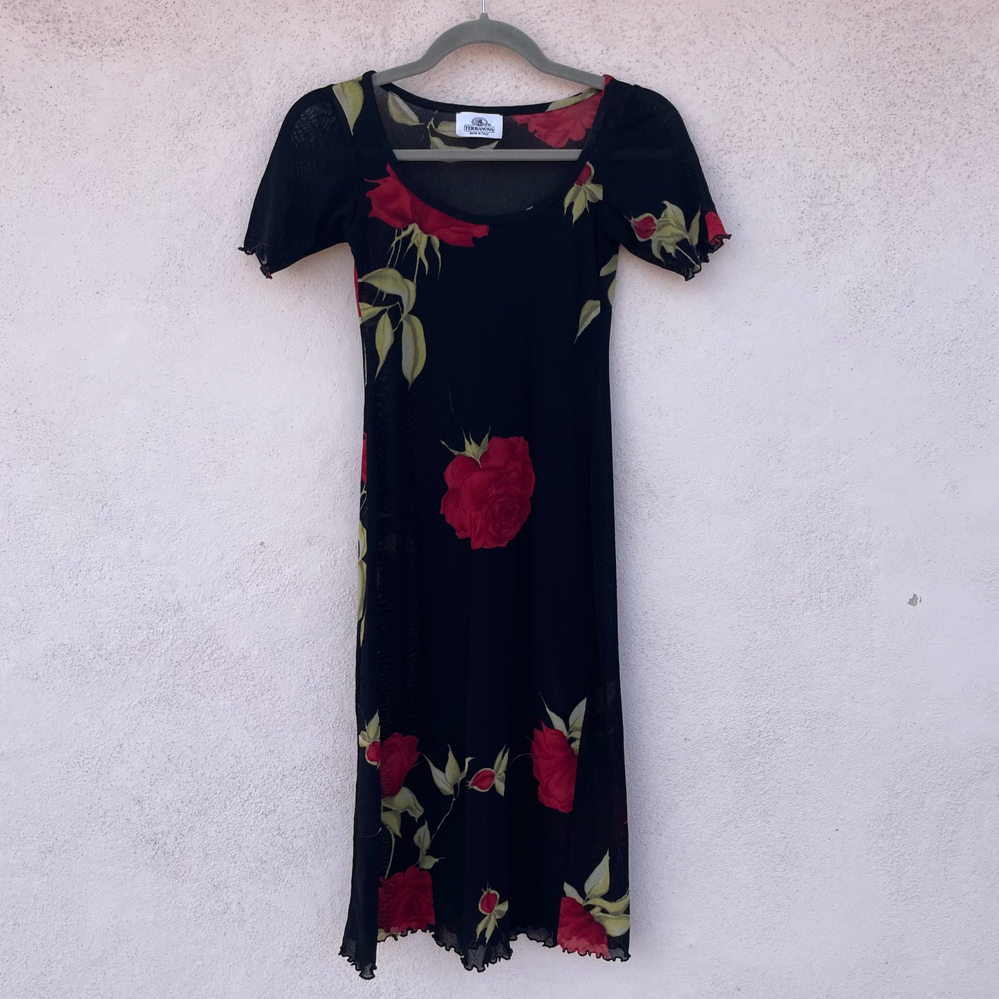 Abito rose mesh