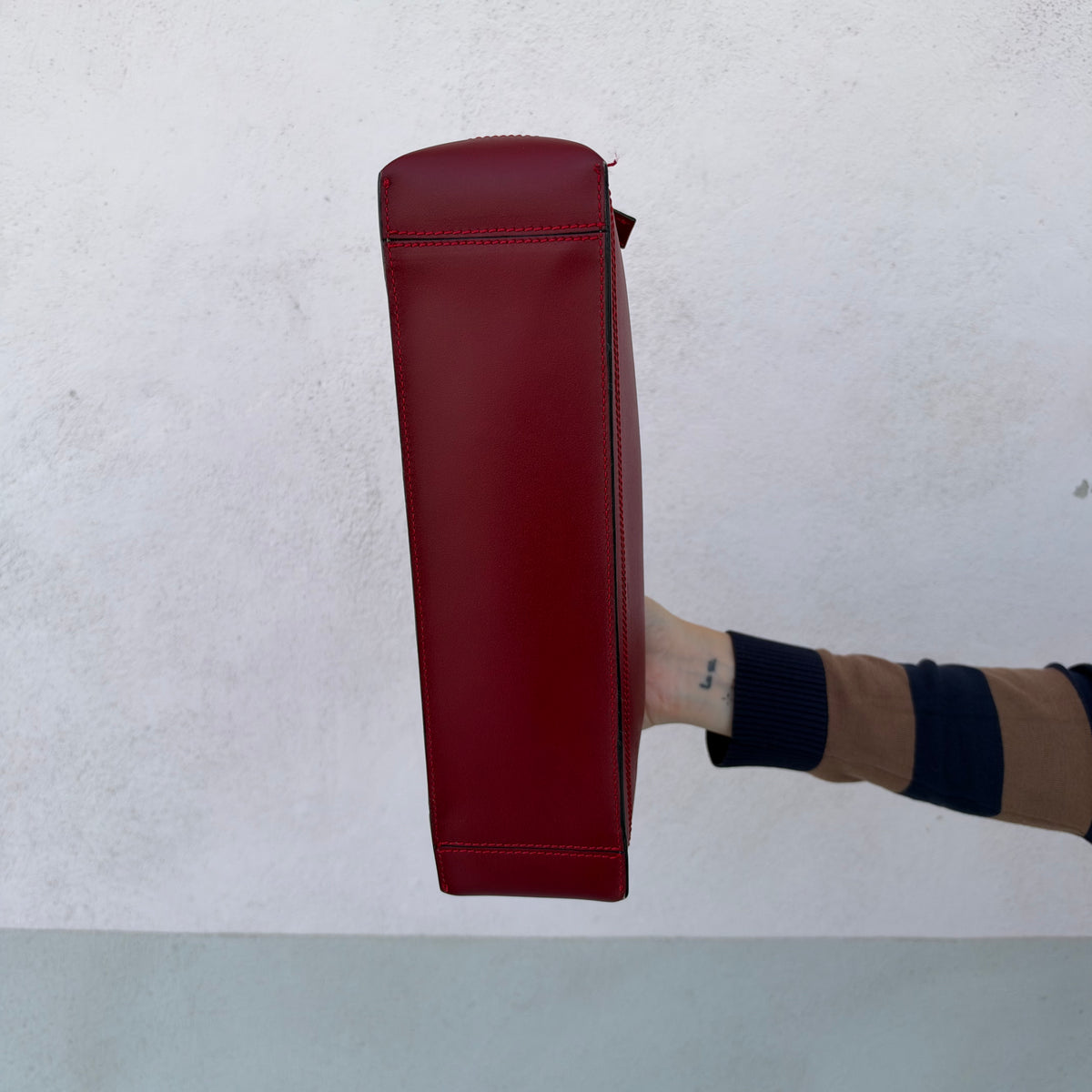 Bowling bag rosso scuro