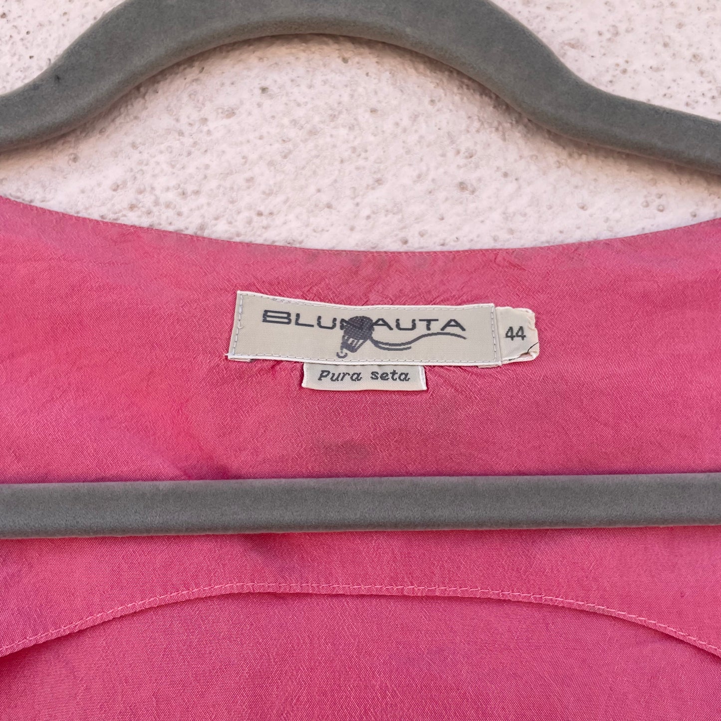 Top rosa seta