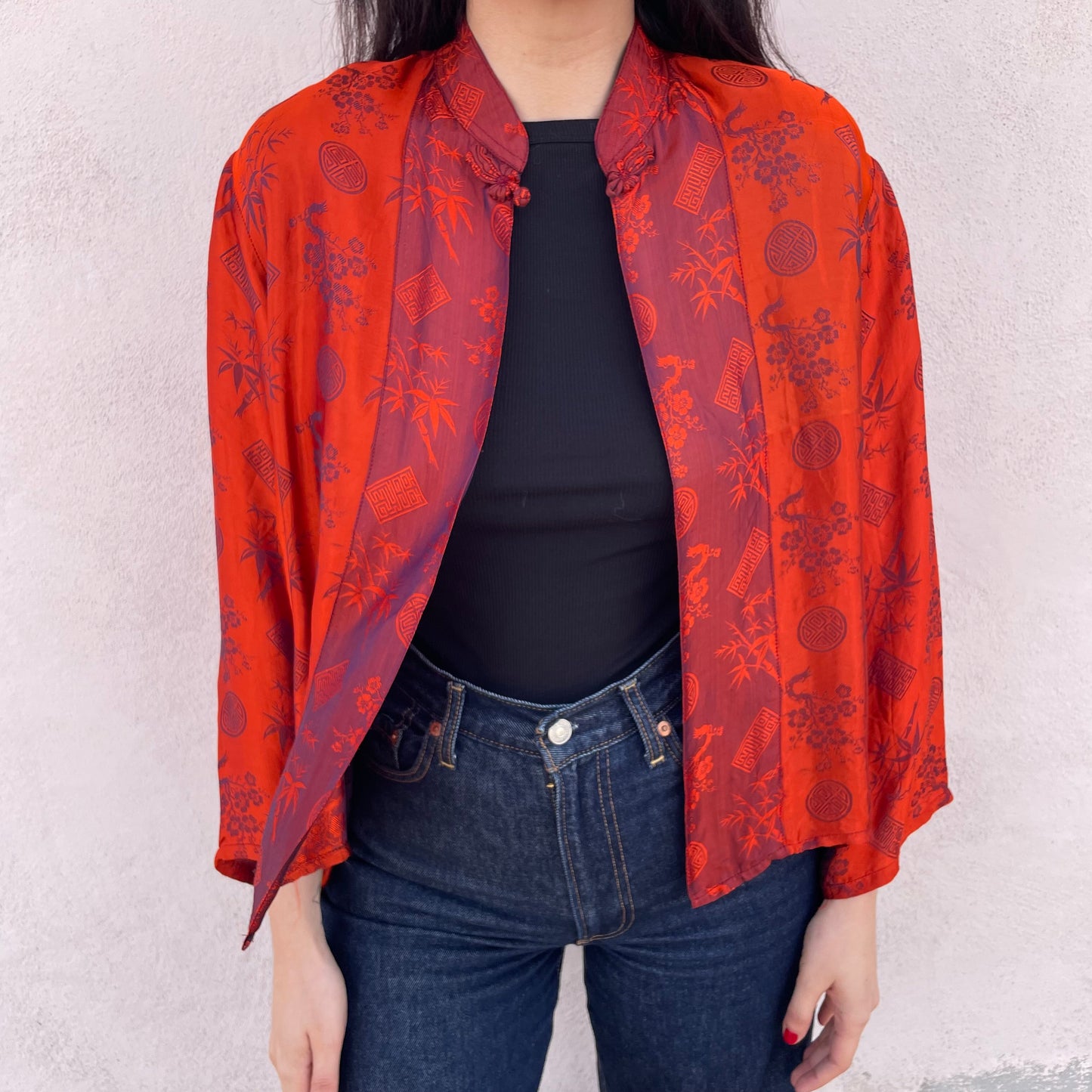 Camicia orientale arancio