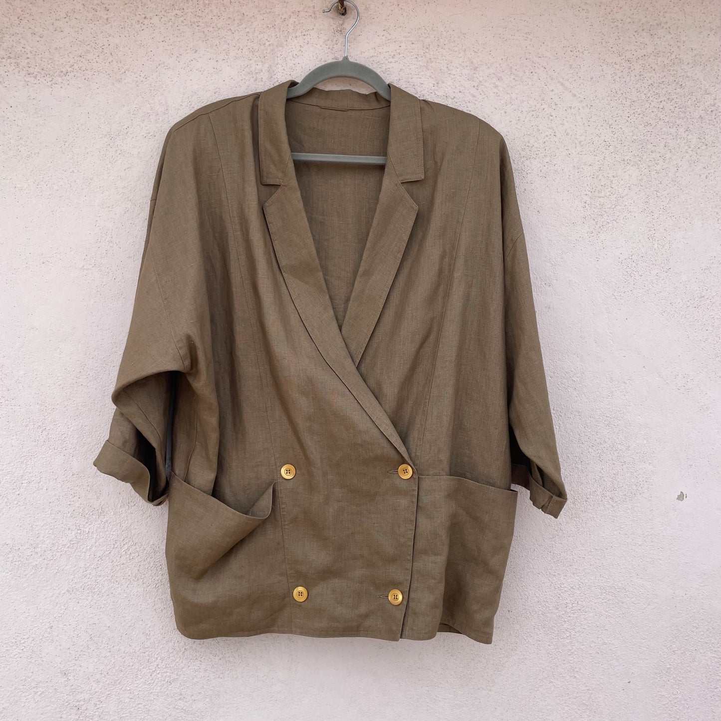 Blazer lino doppiopetto Marella
