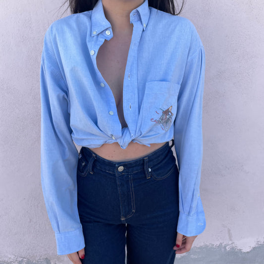 Camicia celeste Tin Tin