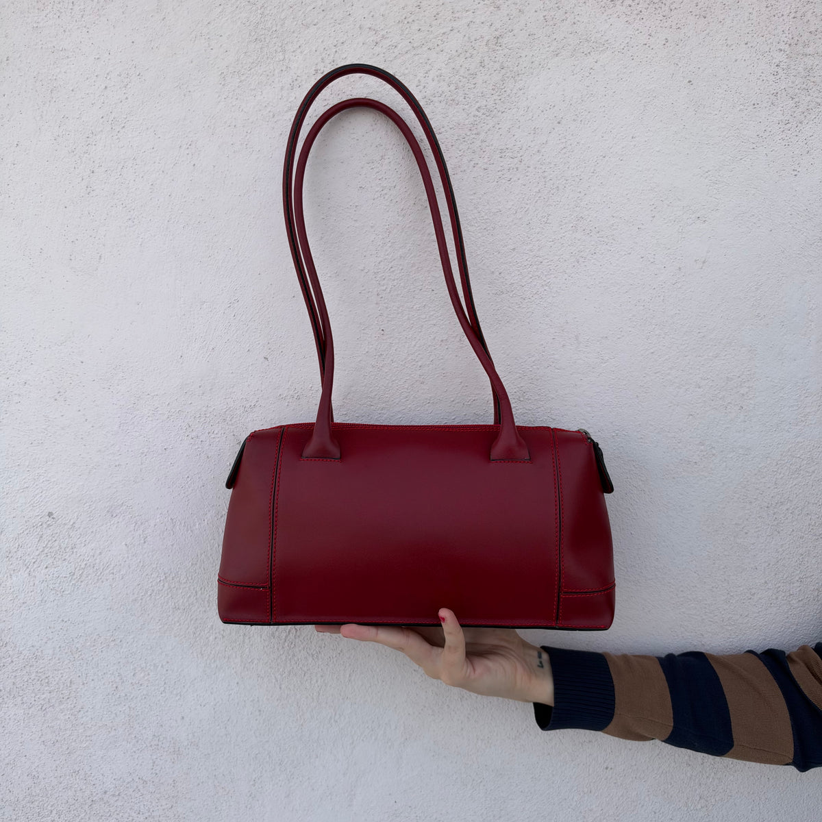 Bowling bag rosso scuro