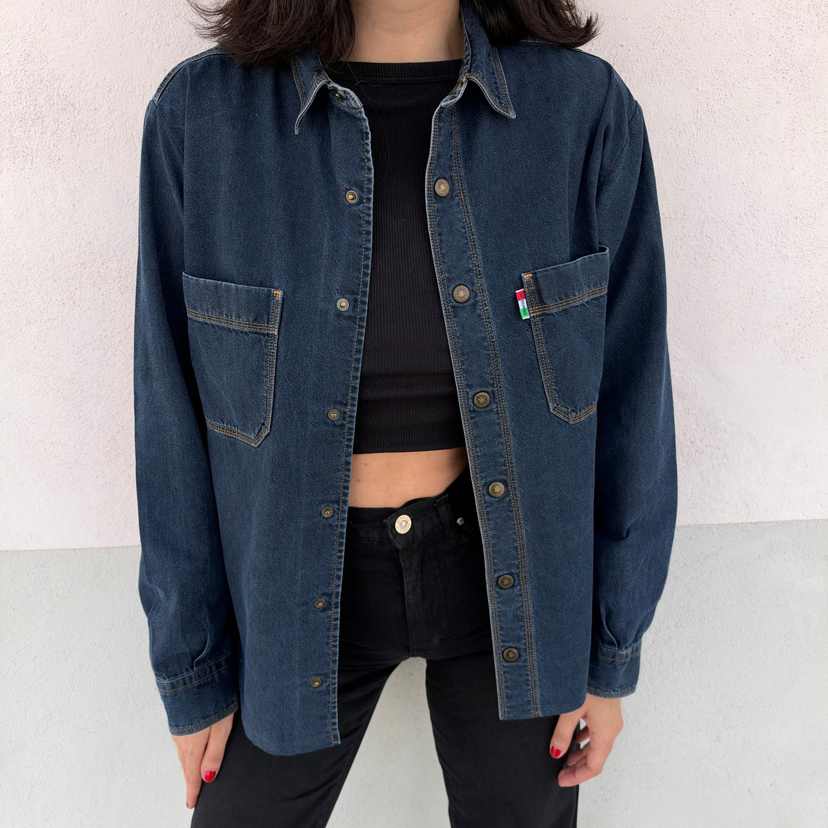 Overshirt denim Moschino