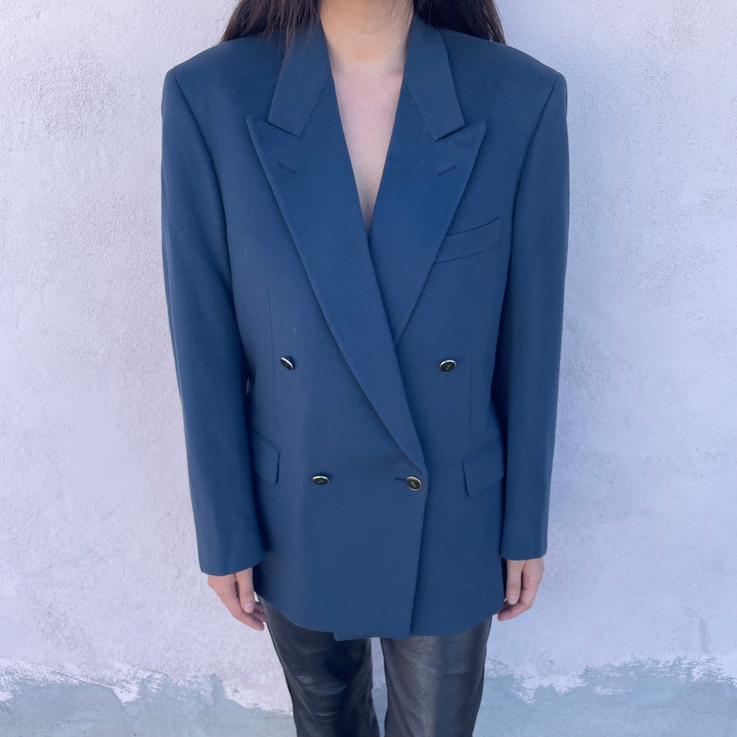 Blazer petrolio Yves Saint Laurent