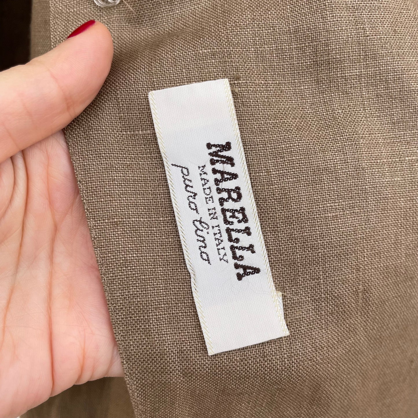Blazer lino doppiopetto Marella