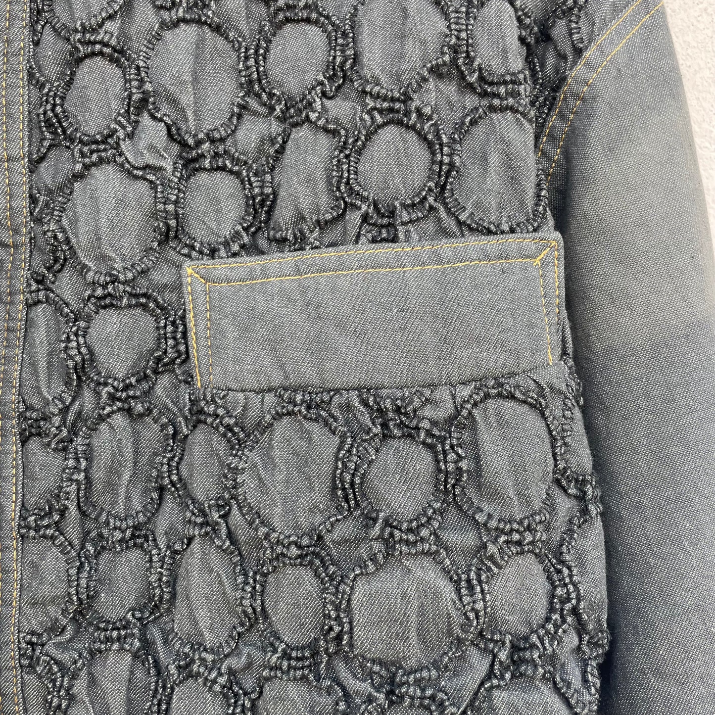 Giacca kimono denim grigio