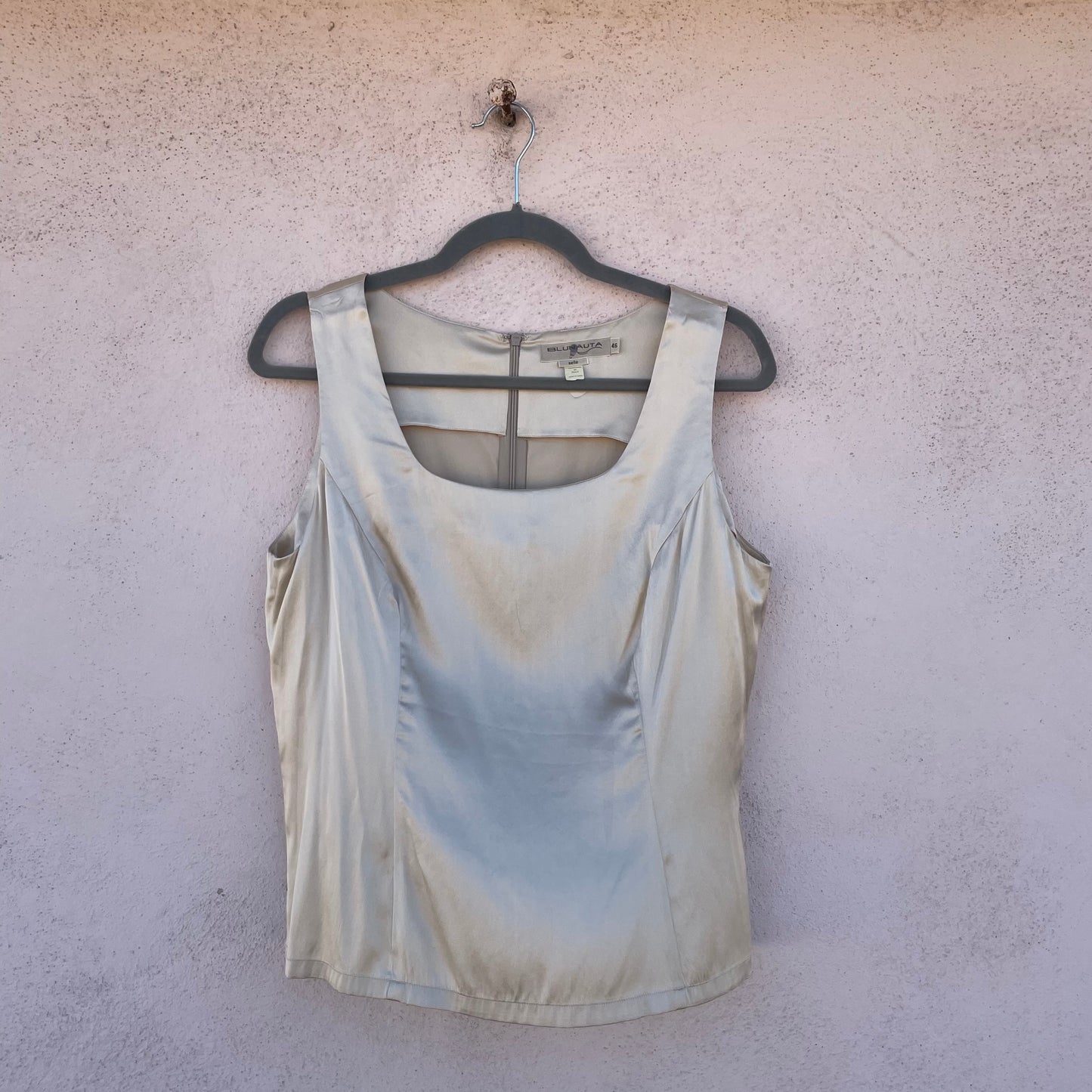 Top seta champagne