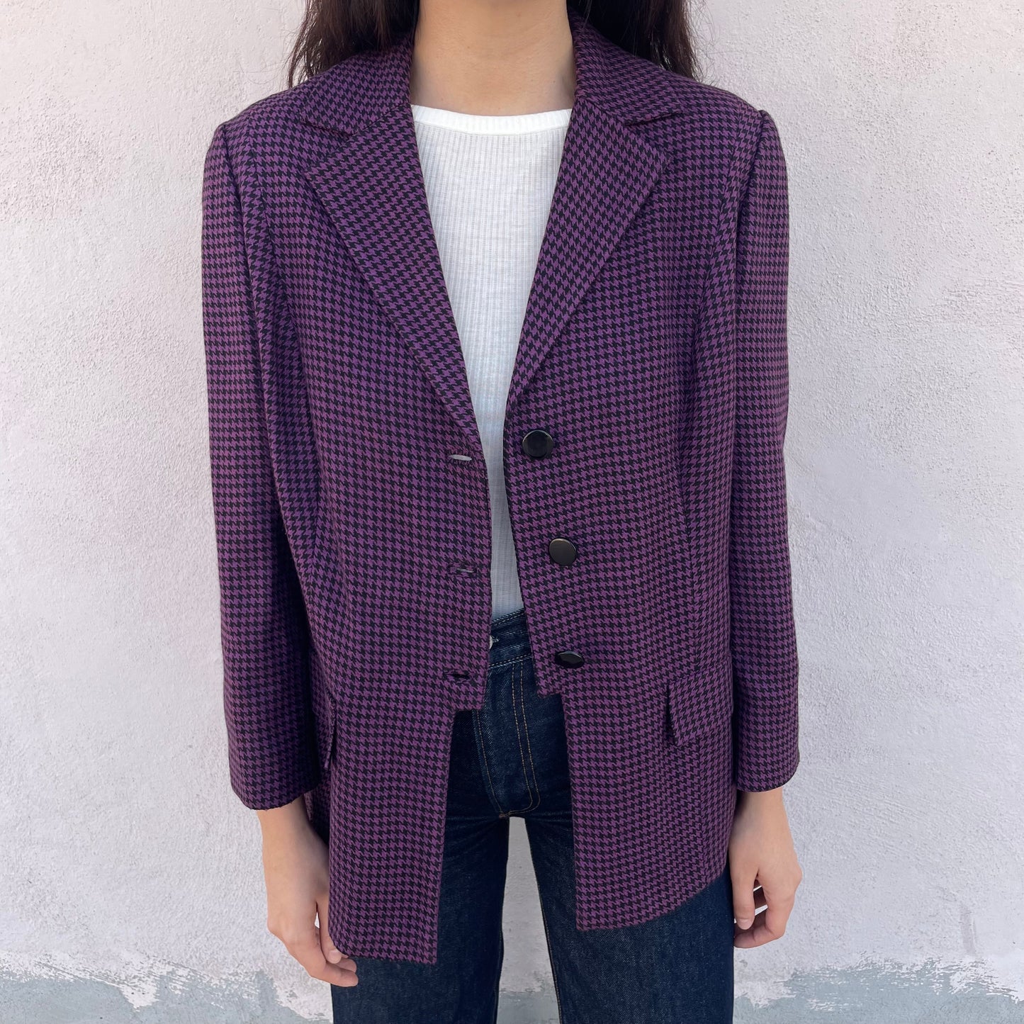 Blazer pied-de-poule viola