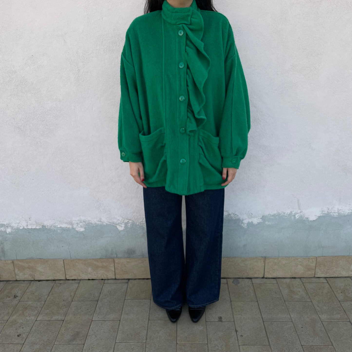 Cappotto verde smeraldo