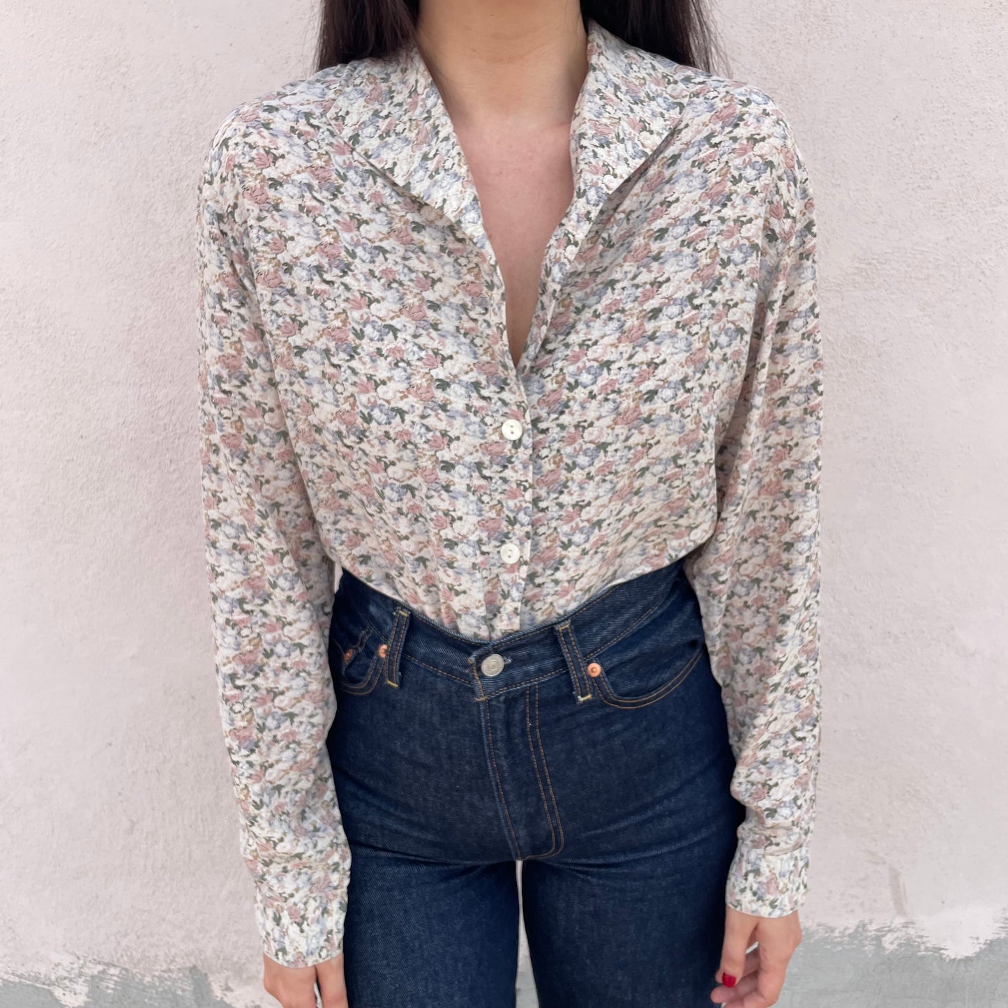 Camicia seta fiori Balloon