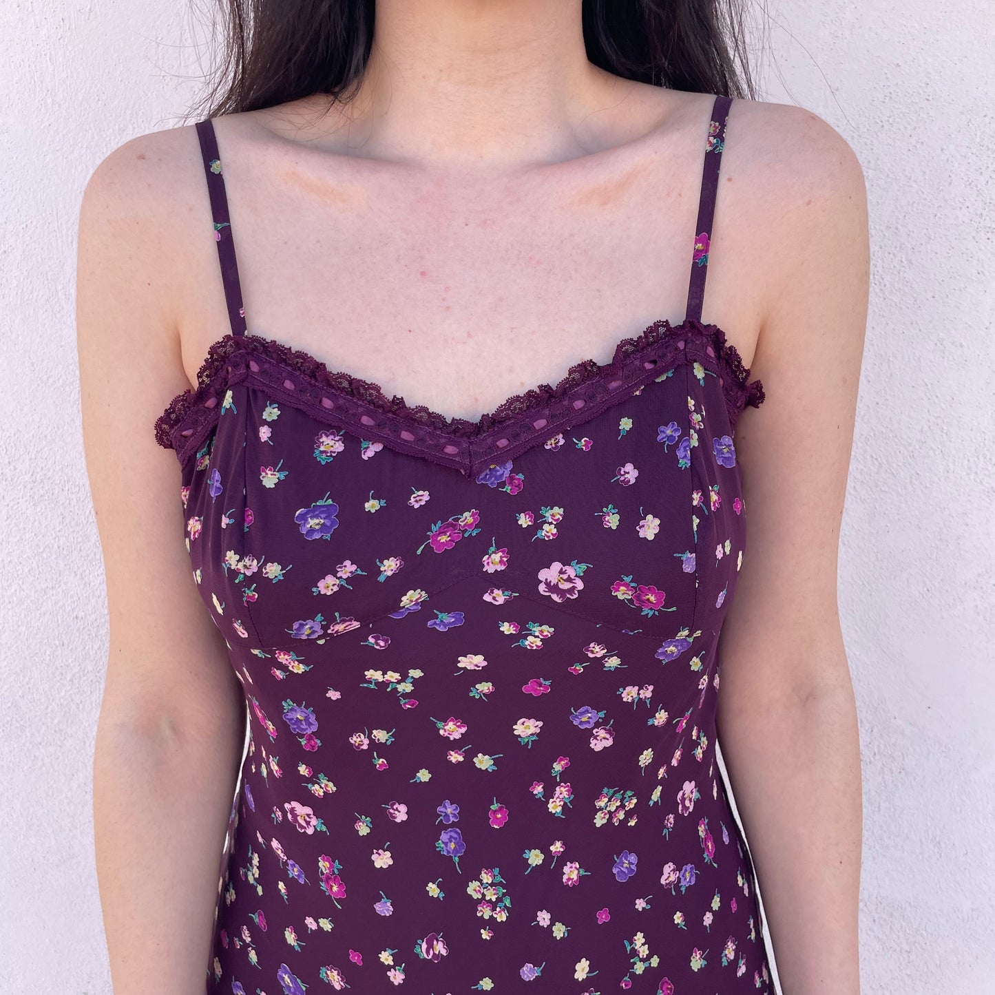 Slip dress 90s prugna