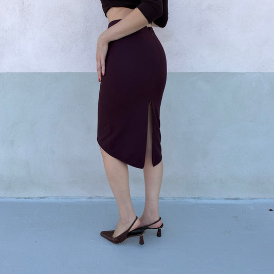 Plum skirt