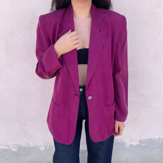 Blazer seta peonia