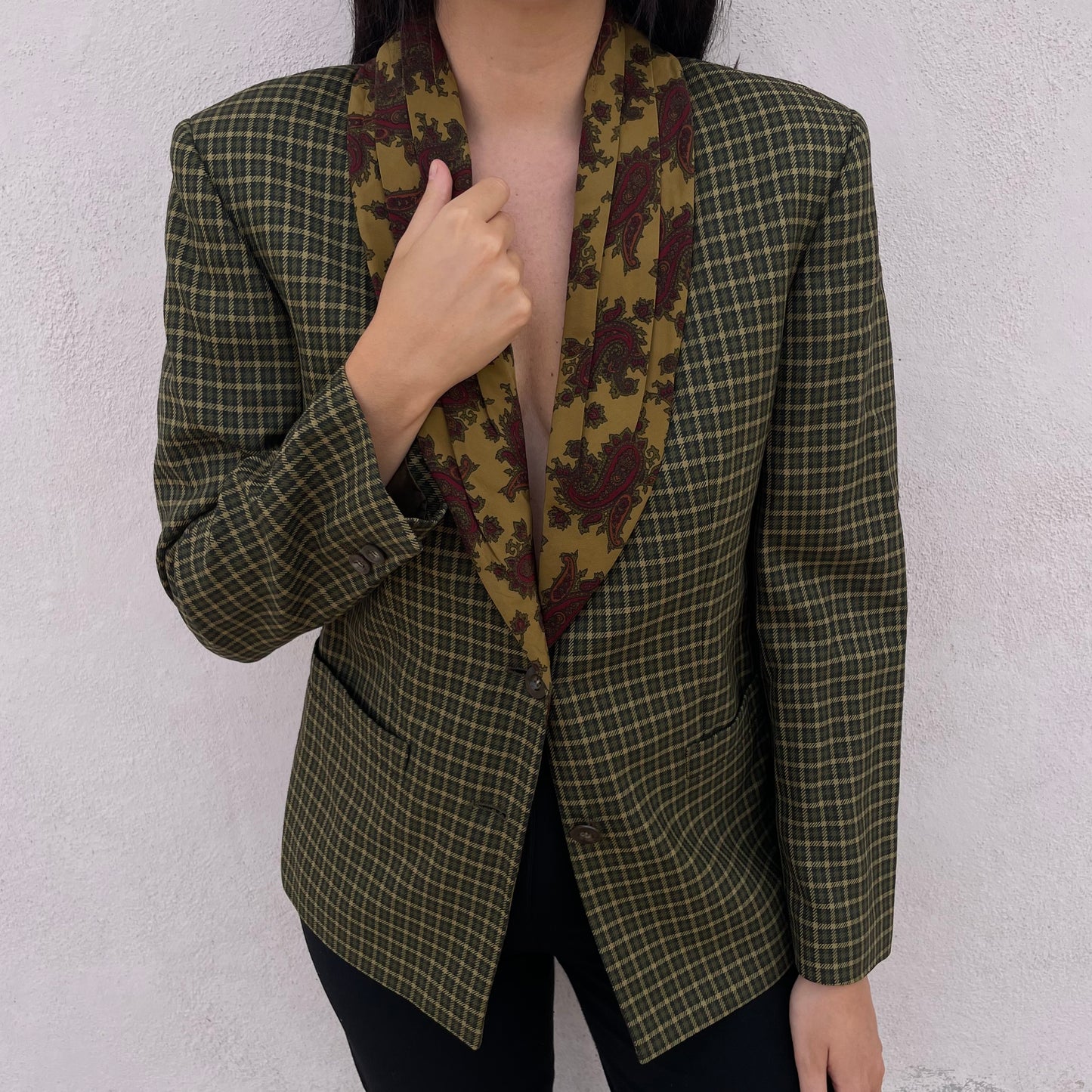 Blazer revers in seta paisley Byblos