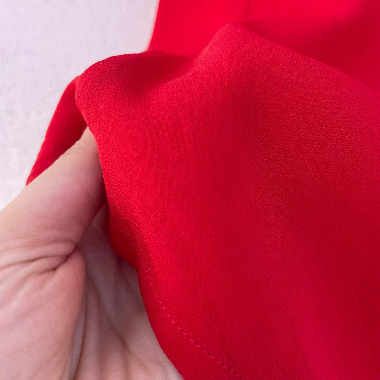 Top rosso seta