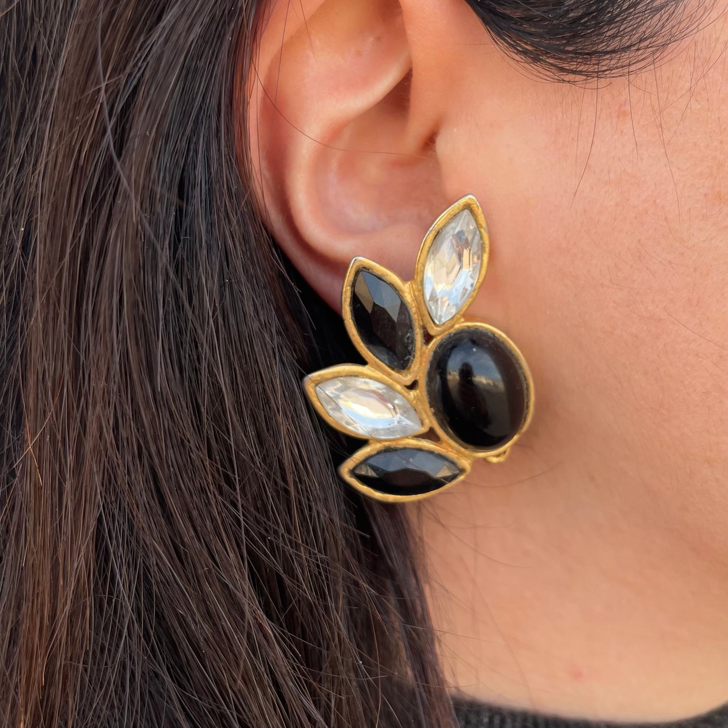 Orecchini pietre nere