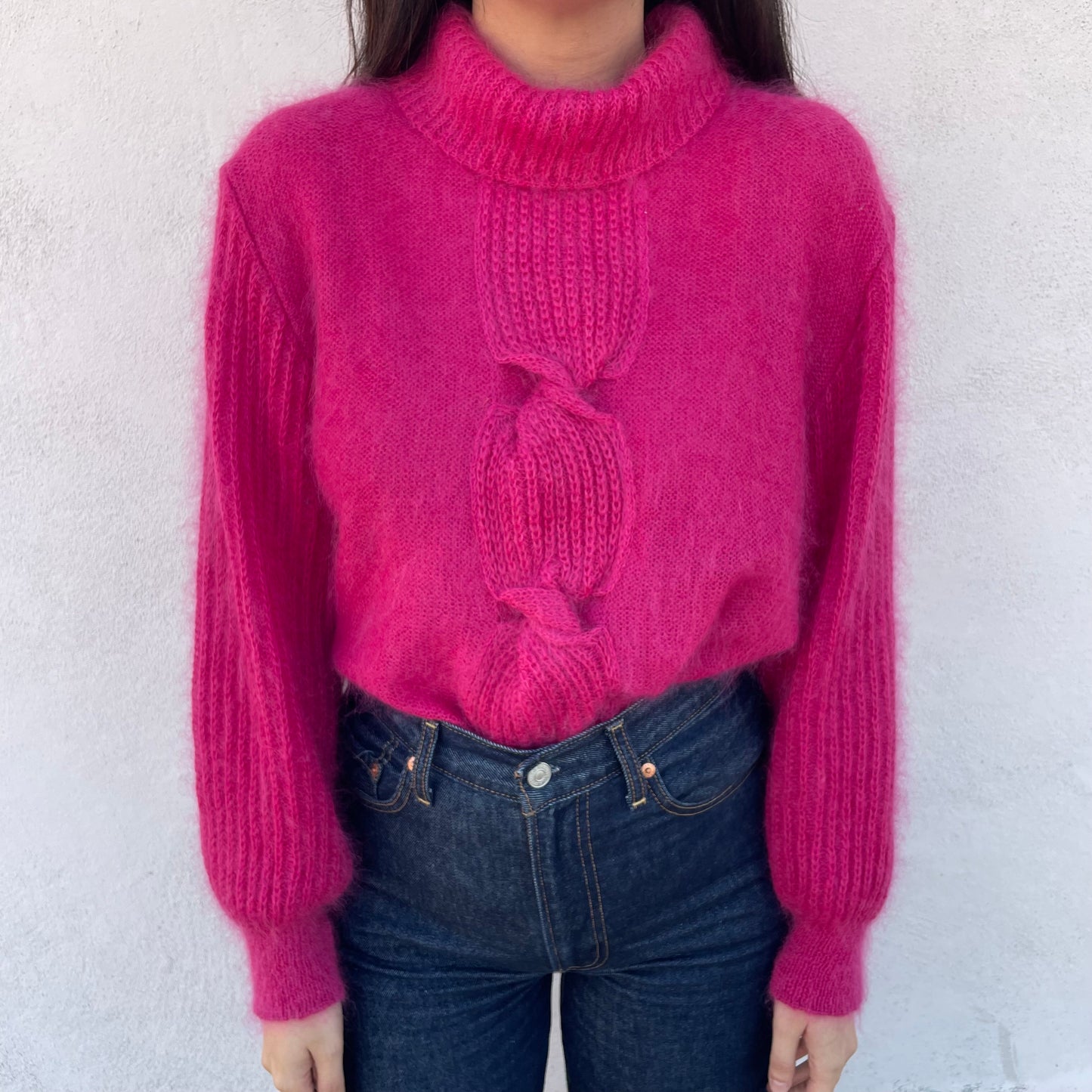 Golf treccia fucsia