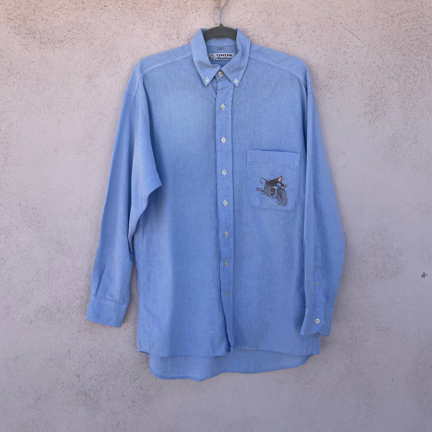 Camicia celeste Tin Tin