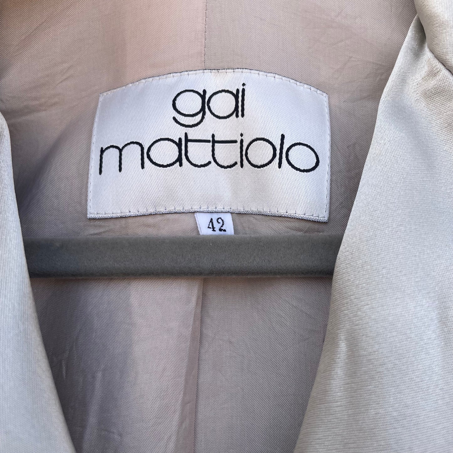 Giacca cropped argento Gai Mattiolo