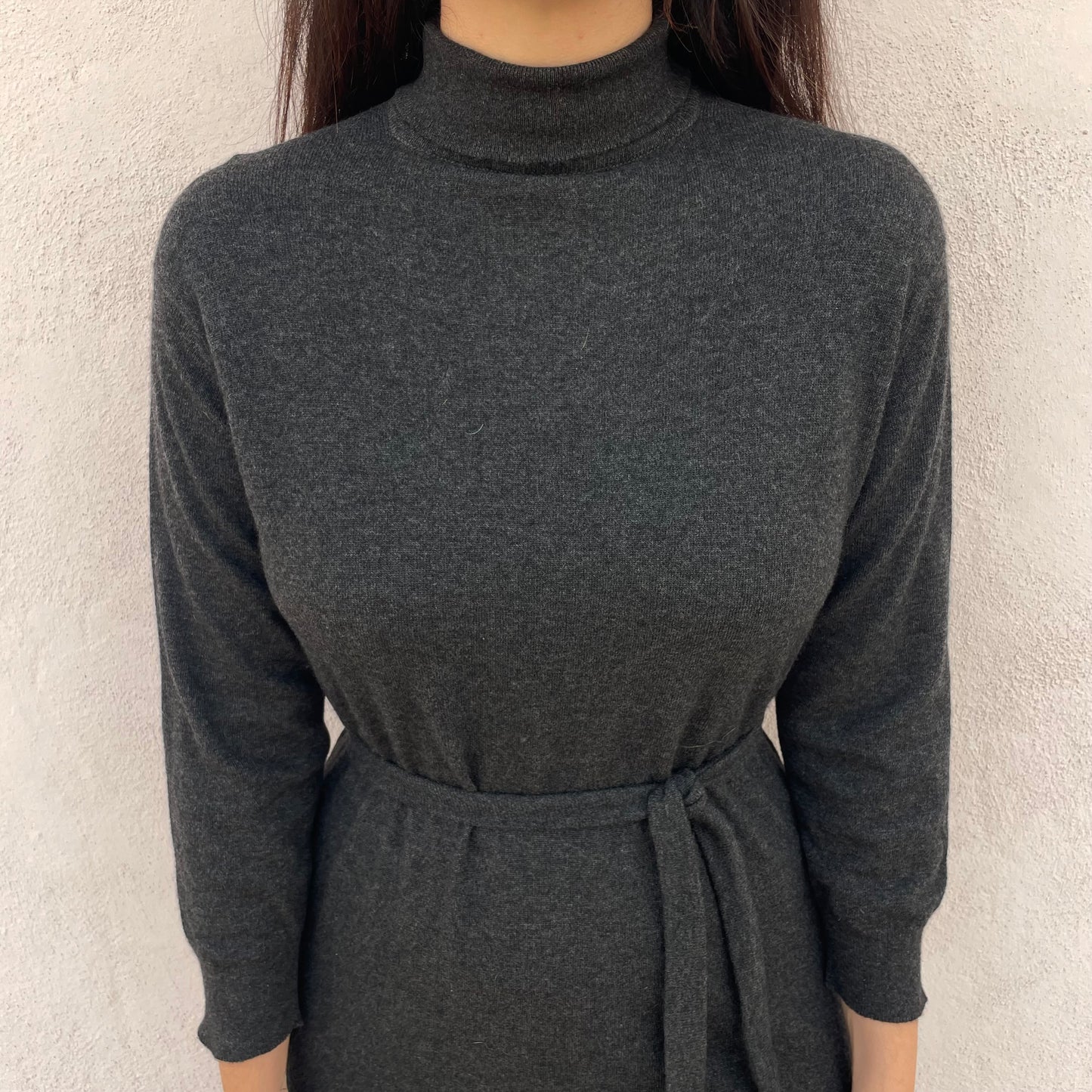 Abito antracite 100% cashmere