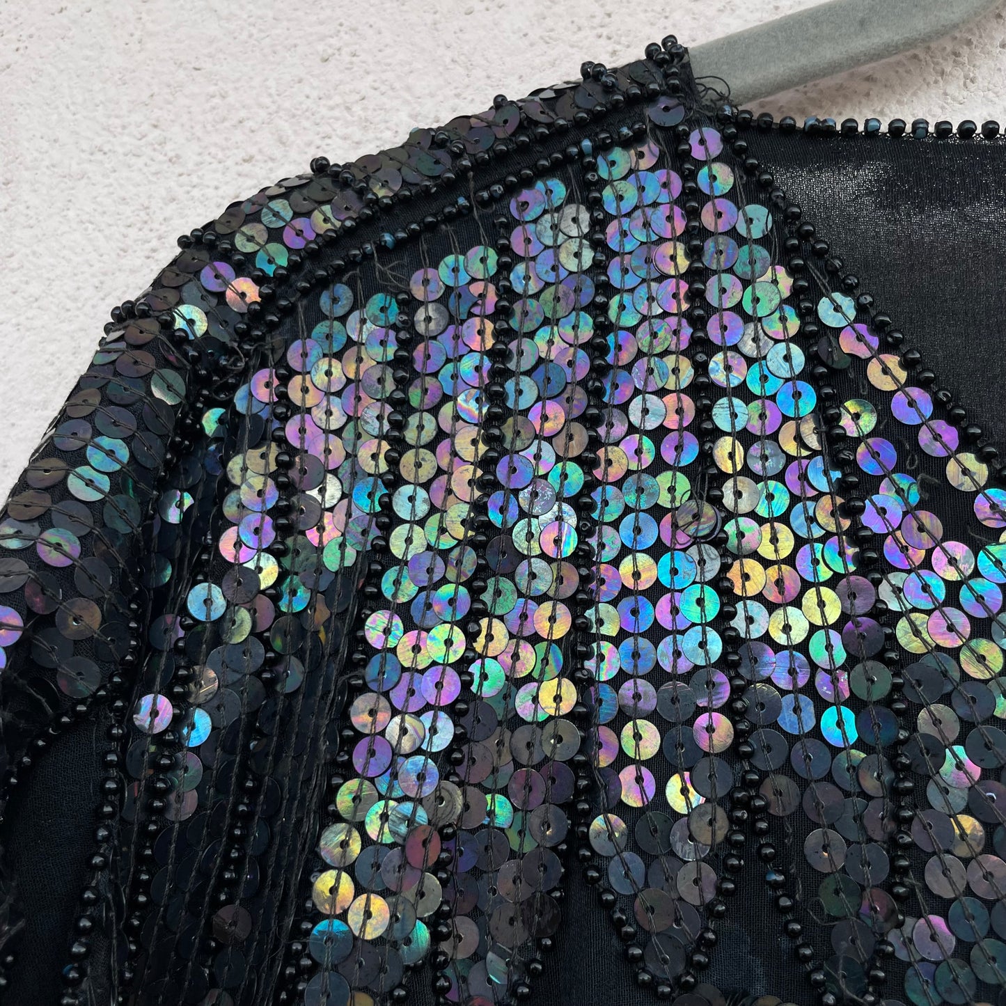 Top paillettes farfalla