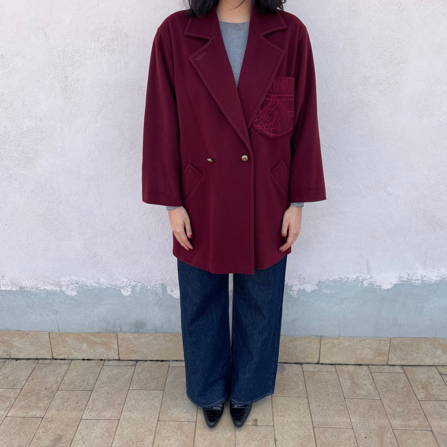 Cappotto borgogna Max Mara