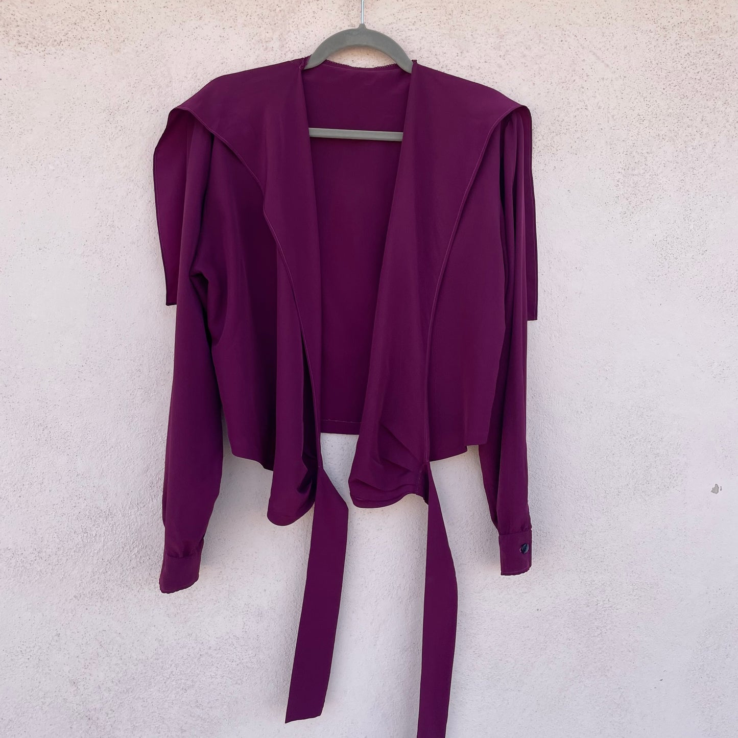 Blusa scaldacuore seta peonia