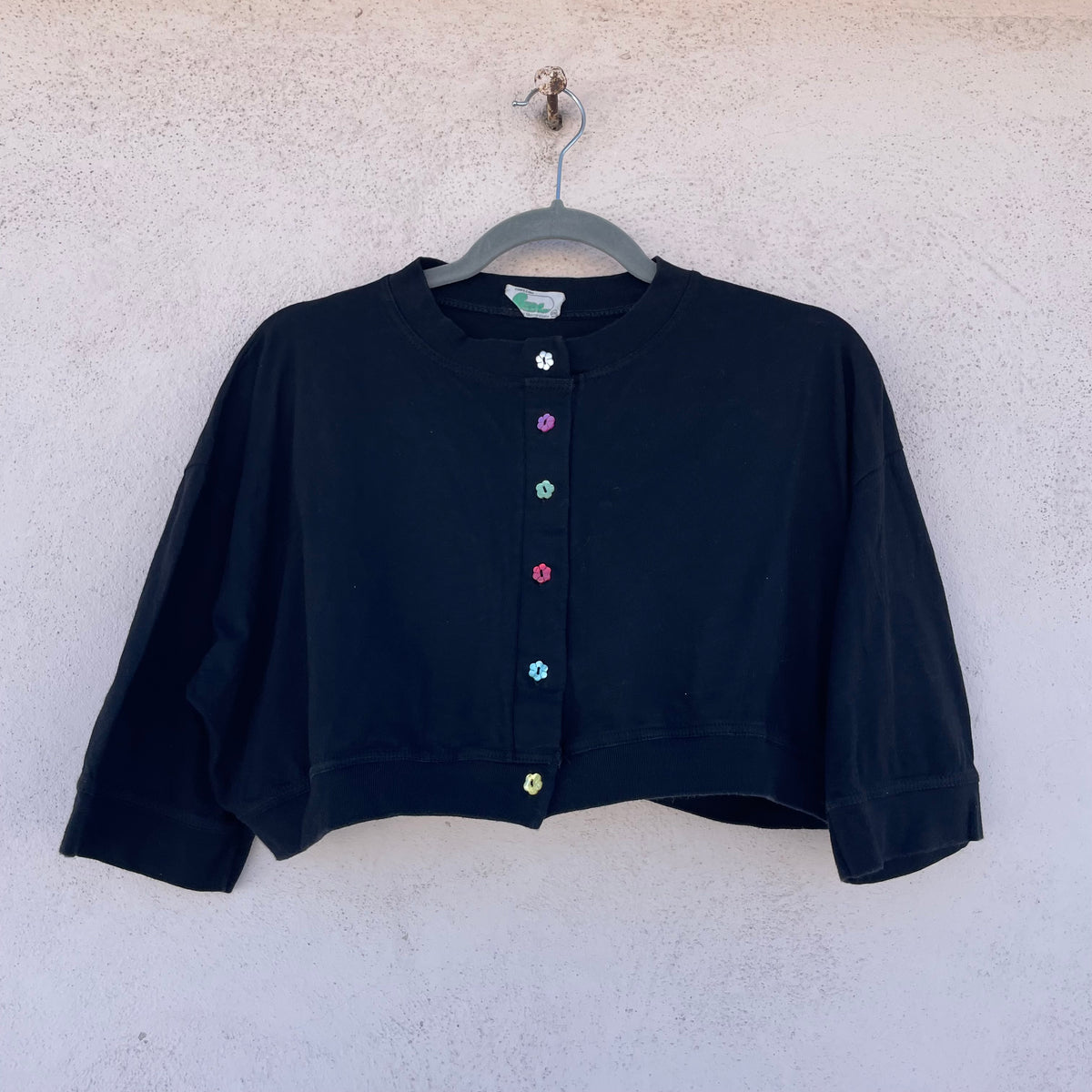 Crop top bottoncini