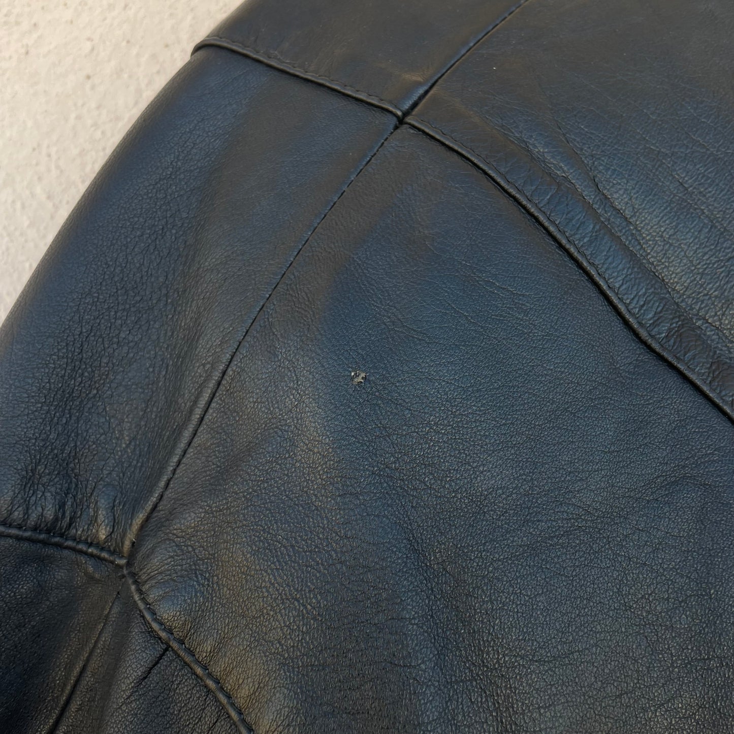 Cappotto in pelle trapuntato